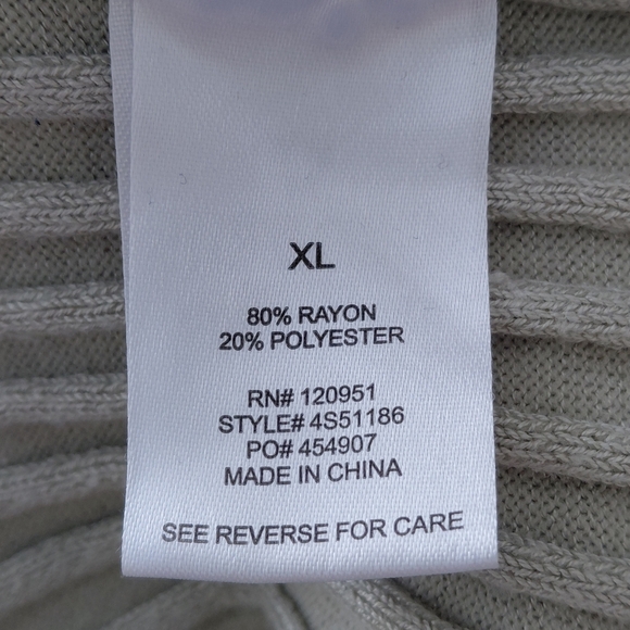 Olive & Oak Midi Bodycon Green Ribbed Knit Party Stretch Sweater Dress. Size XL. - Picture 5 of 6